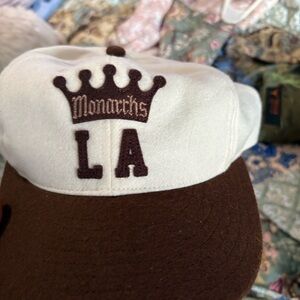 Ebbets Field Flannels Black and Cream Cap